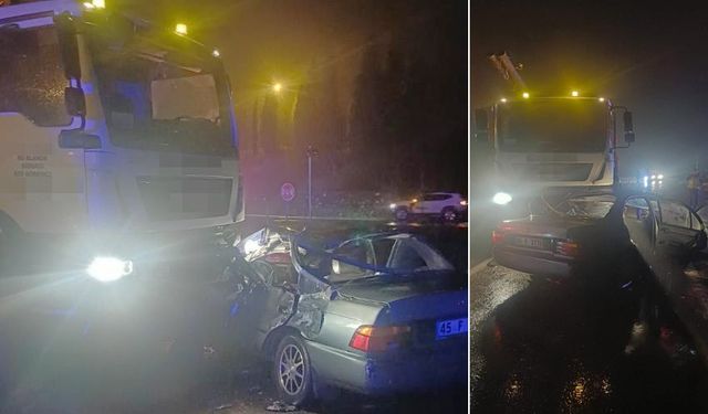 Çaycuma'da kamyon ile otomobil çarpıştı: 3 yaralı!