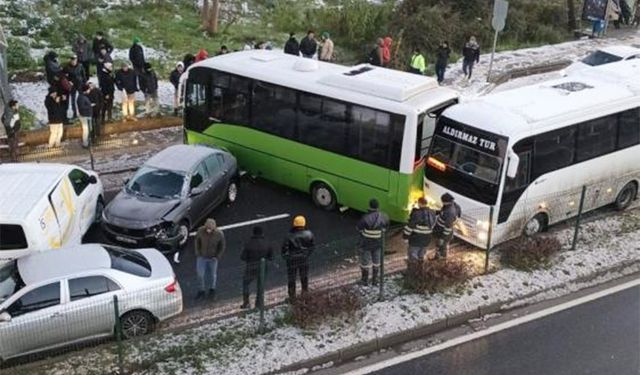 Ereğli'de zincirleme kaza!