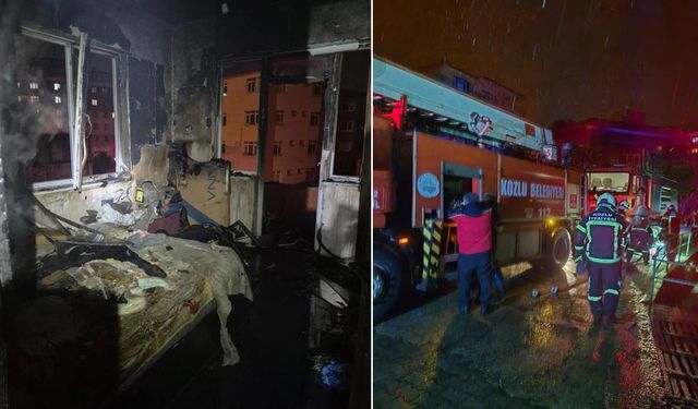 Kozlu'da korkutan yangın!