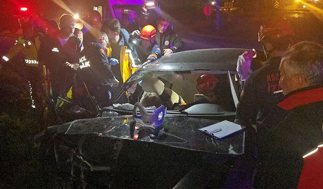 Doğum günü dönüşü feci kaza: 3 yaralı!