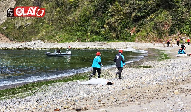 Zonguldak'ta, sel ve taşkın tatbikatı yapıldı