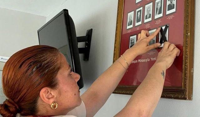 İlçe Başkanı, Kılıçdaroğlu'nun fotoğrafını kapattı!