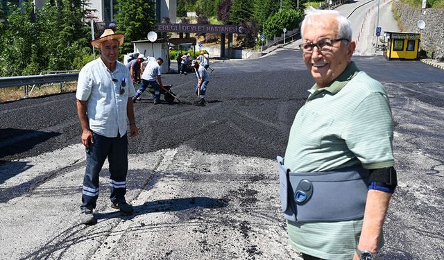 Başkan Posbıyık, asfalt çalışmalarını denetledi