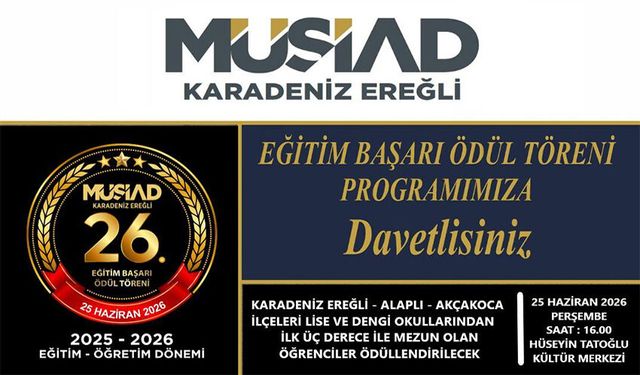 MÜSİAD'DAN ÖDÜL TÖRENİNE DAVET