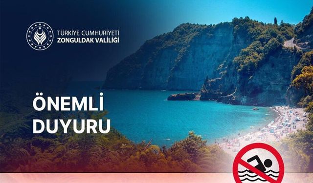 Denize girişler yasaklandı!