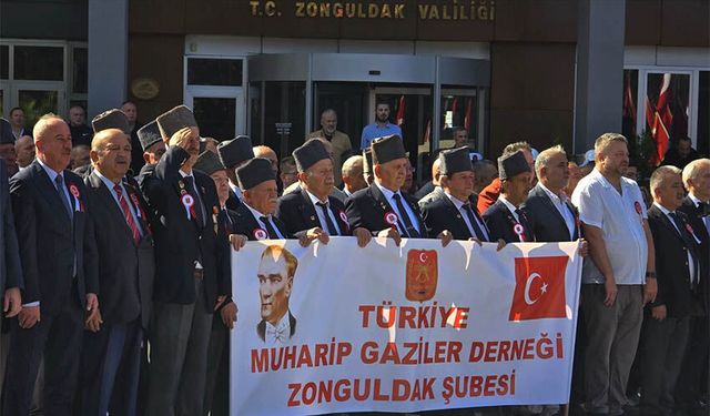 Zonguldak’ta, Gaziler Günü’nde resmi tören düzenlendi