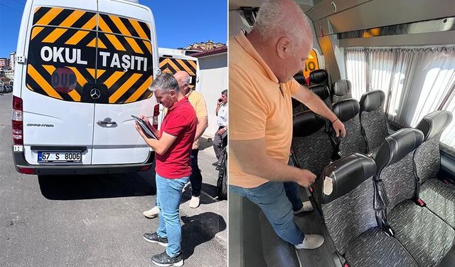 Ereğli'de, okul servisleri denetleniyor