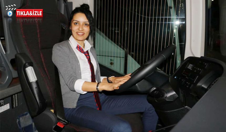 Yıllarca hosteslik yaptığı otobüsün kaptan şoförü oldu