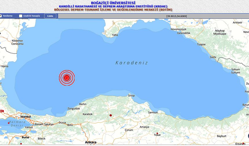 Deprem! Ereğli'de de hissedildi!