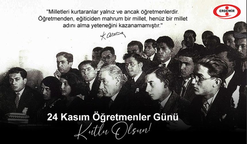 Erdemir'den Öğretmenler Günü kutlaması