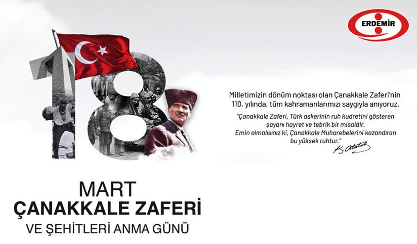 ERDEMİR'den anma mesajı