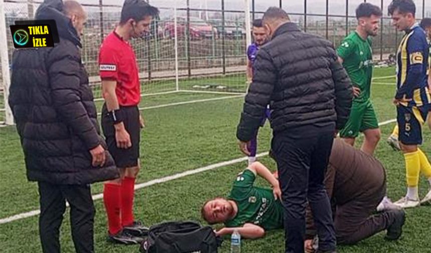 Futbolcunun zor anları!