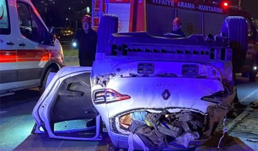 Karadeniz Ereğli’de otomobil takla attı: 5 yaralı!