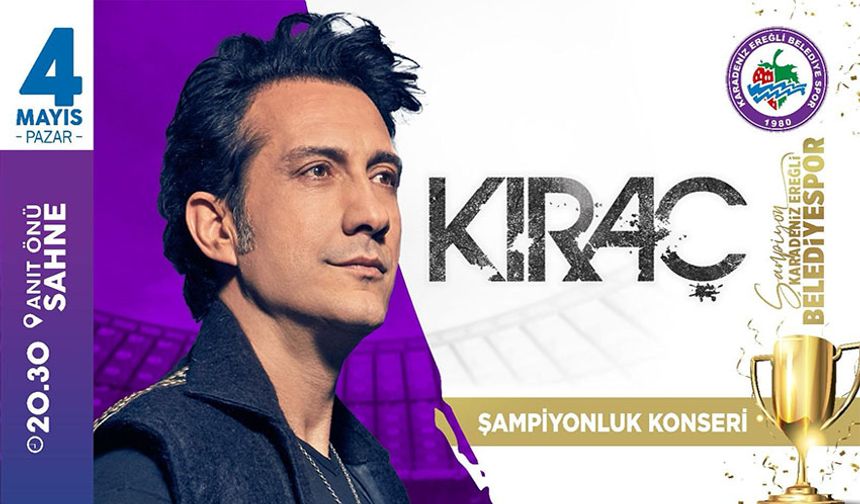 Şampiyonun gala gecesinde Kıraç konser verecek