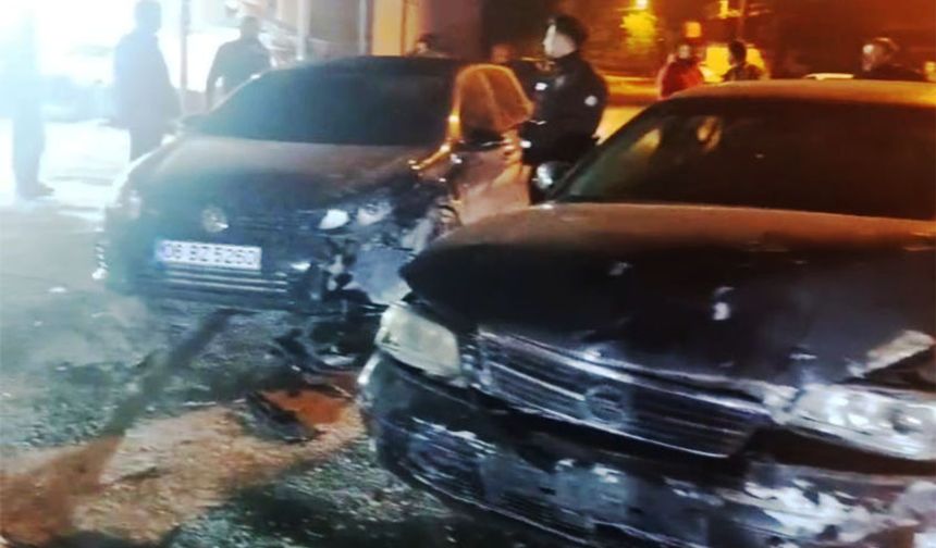 Çevirmeden kaçtı, kaza yaptı!