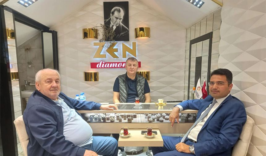 Kaymakam Köksal, Yazıcıoğlu Kuyumculuk'u ziyaret etti