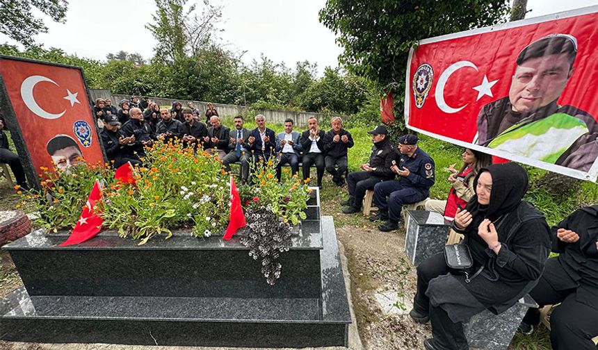 Merhum polis memuru Dönmez, dualarla anıldı