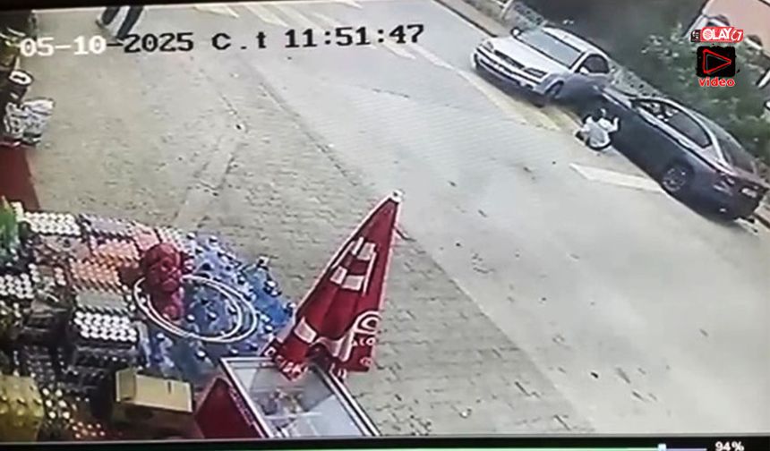 Araçların altında kalmaktan son anda kurtuldu!
