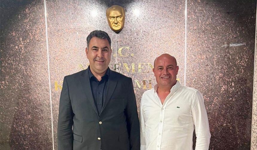 Ünlüer, Kaymakam Yılmaz'ı ziyaret etti