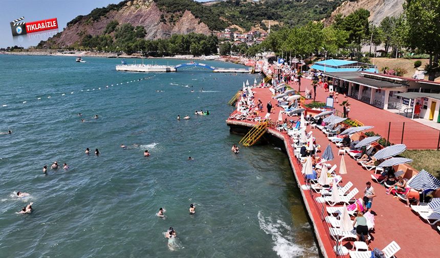 Belediye plajlarına yoğun ilgi