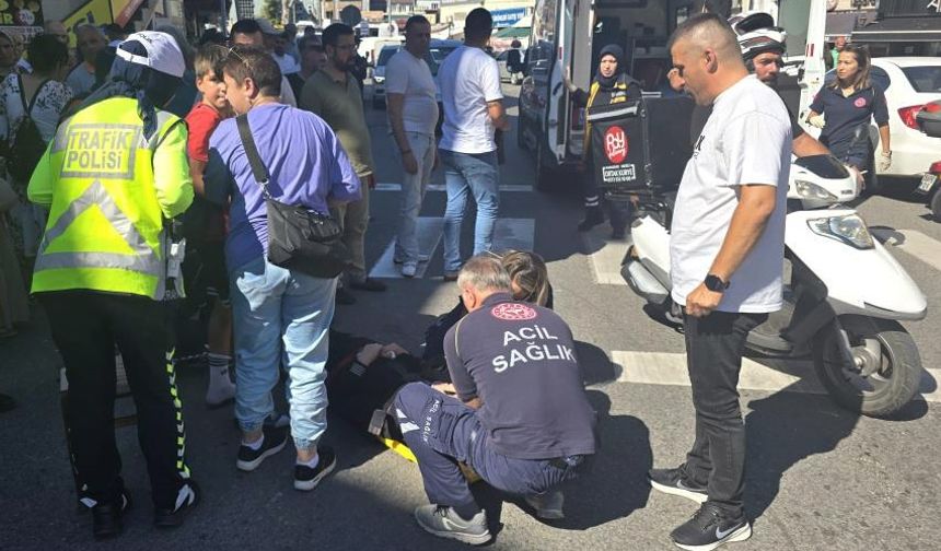 Ereğli’de, motosiklet yayaya çarptı: 2 yaralı!
