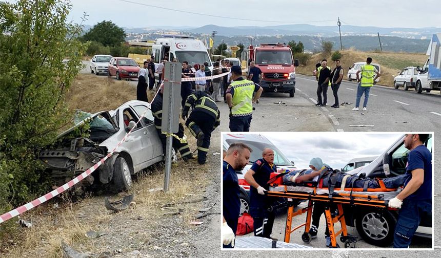 Hafriyat kamyonuyla otomobil çarpıştı: 1 ölü!