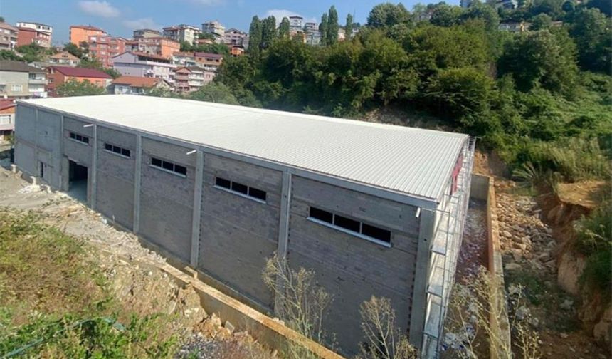 Spor salonu inşaatında sona gelindi