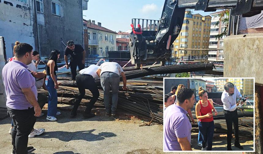 Ereğli'de, kedi kurtarma operasyonu