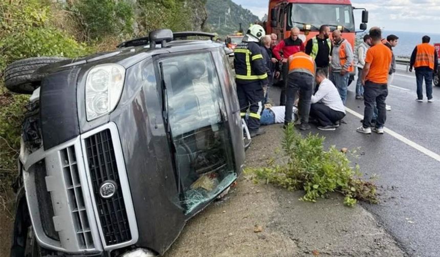 Yağış, kazayı da beraberinde getirdi: 1 yaralı!