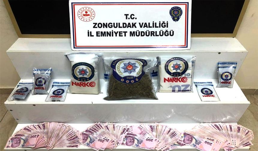Zonguldak’ta narkotik operasyonu: 2 şüpheli tutuklandı!