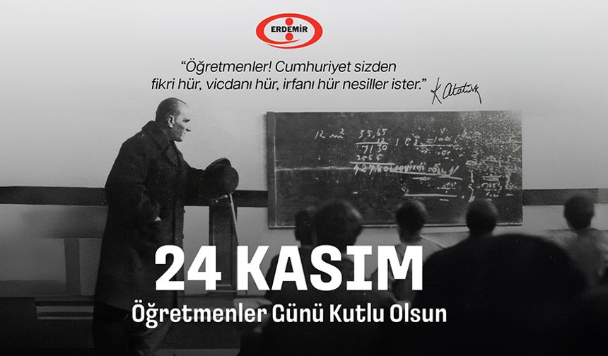 Erdemir, öğretmenleri kutladı