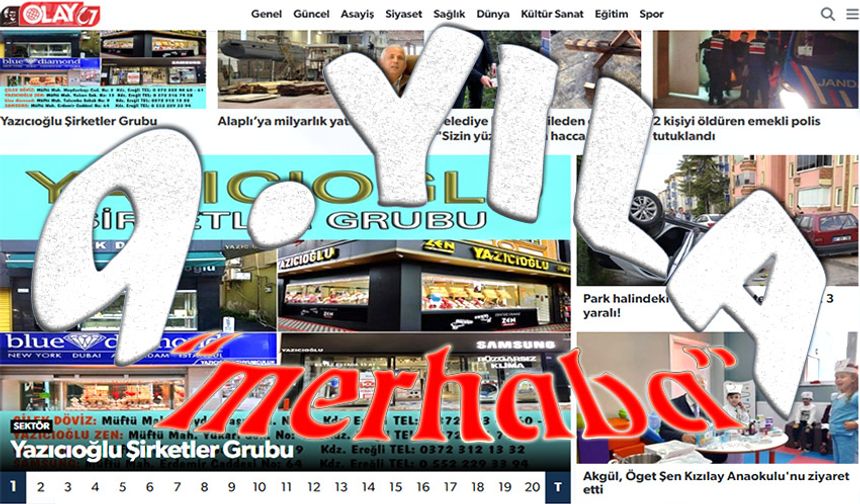 9. yayın yılına "merhaba"...