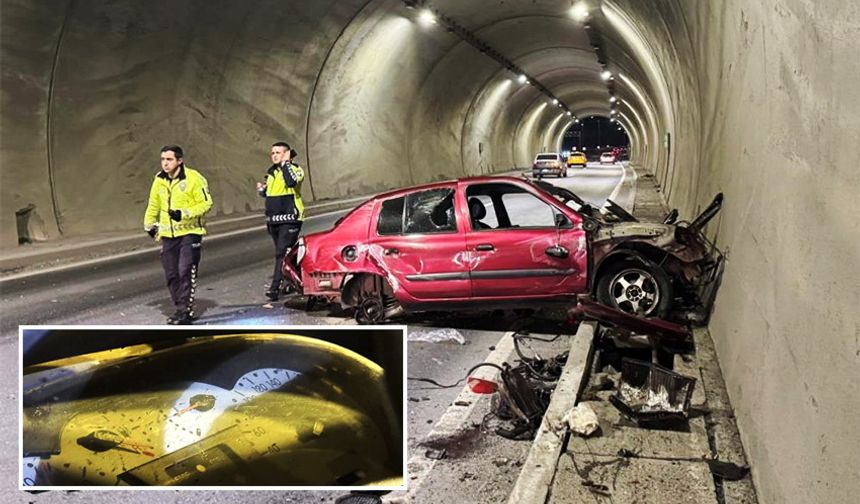 Tünelde feci kaza: 2 ağır yaralı!