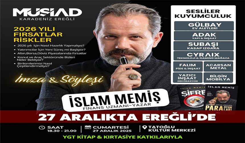 MÜSİAD'dan söyleşi ve imza programına davet