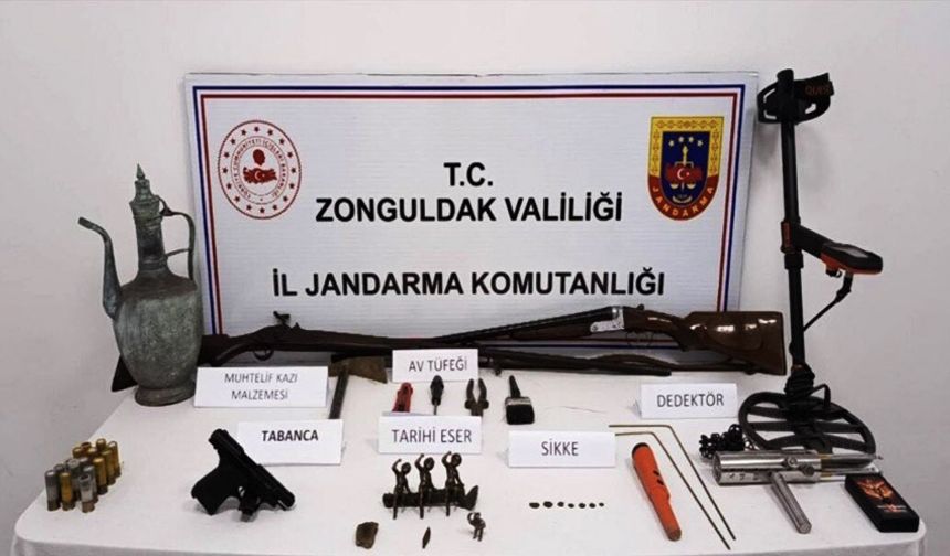 Kozlu ve Kilimli'de tarihi eser operasyonu!