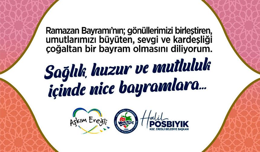 Posbıyık'tan "toplumsal dayanışma" mesajı