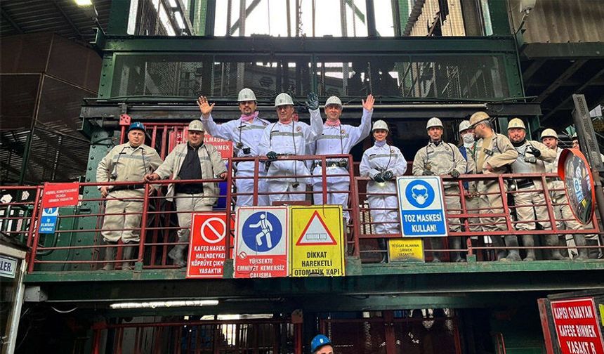 Günaydın, madencilerle bir araya geldi