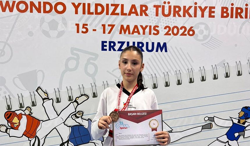 Ereğlili Buğlem, Türkiye 3.sü oldu