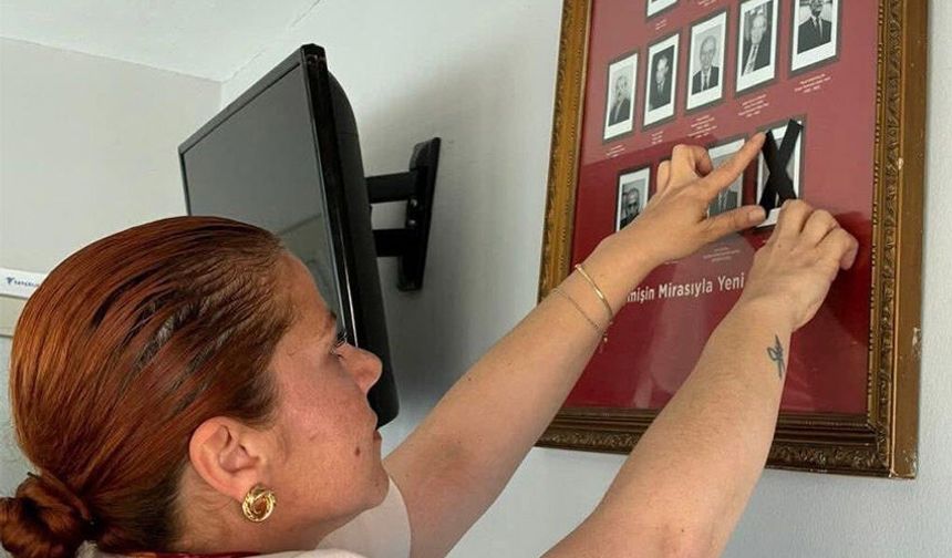 İlçe Başkanı, Kılıçdaroğlu'nun fotoğrafını kapattı!