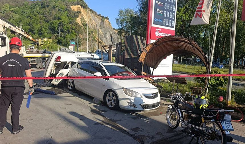 Alaplı-Ereğli yolunda otomobil takla attı: 6 yaralı!