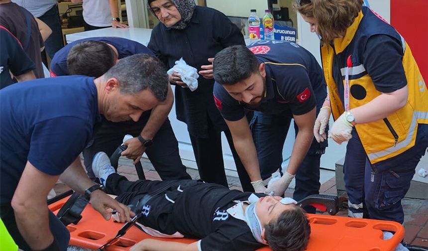Ereğli'de, motosikletin çarptığı çocuk yaralandı