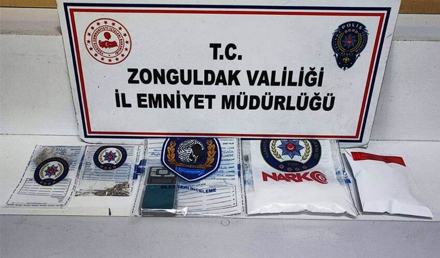 Zonguldak'ta 462 gram kokain ele geçirildi!