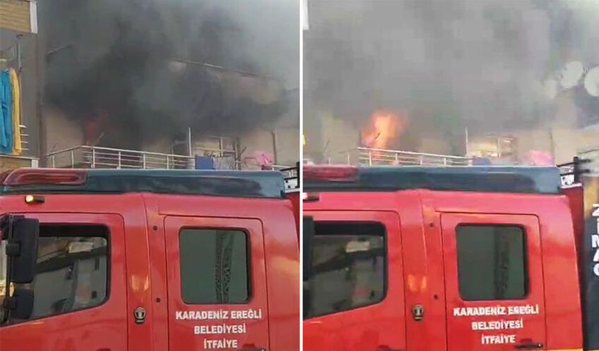 Elektrikli fırından çıkan yangın, evi küle çevirdi!
