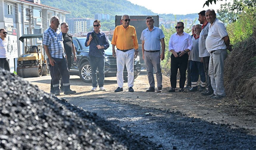 Başkan, çalışmaları denetledi
