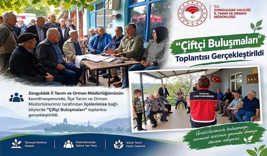 Zonguldak’ta çiftçilere destek ve ÇKS bilgilendirmesi