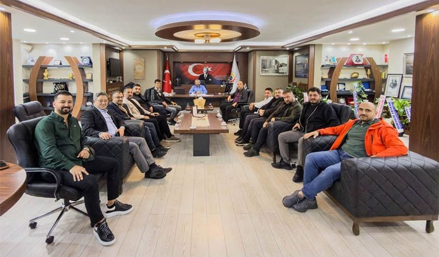 İnşaat grubundan 'hayırlı olsun' ziyareti
