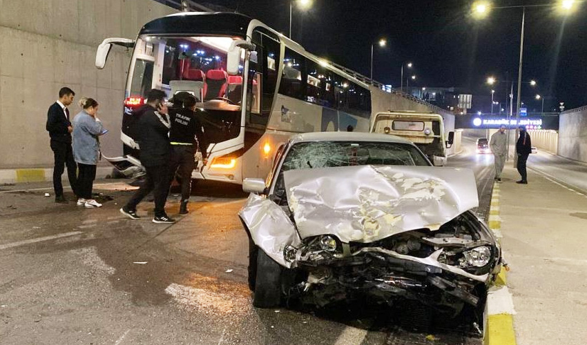 Otomobil Otobüs Kazası2