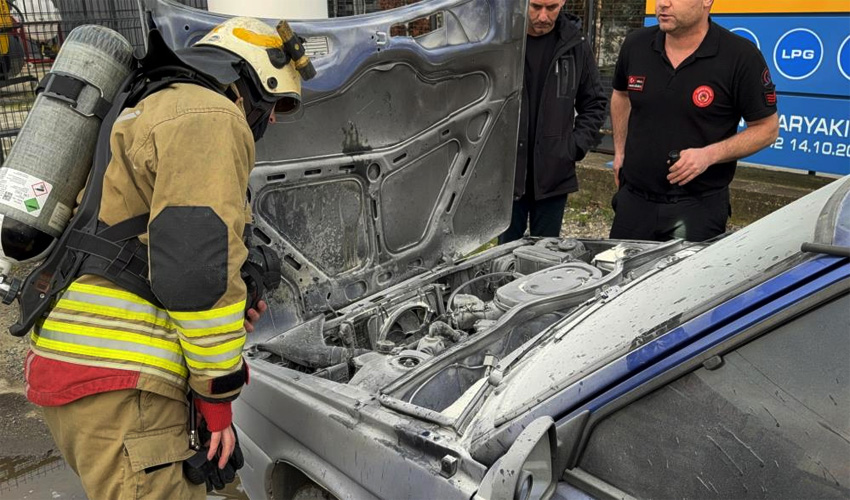 Düzce Otomobil Yangını2