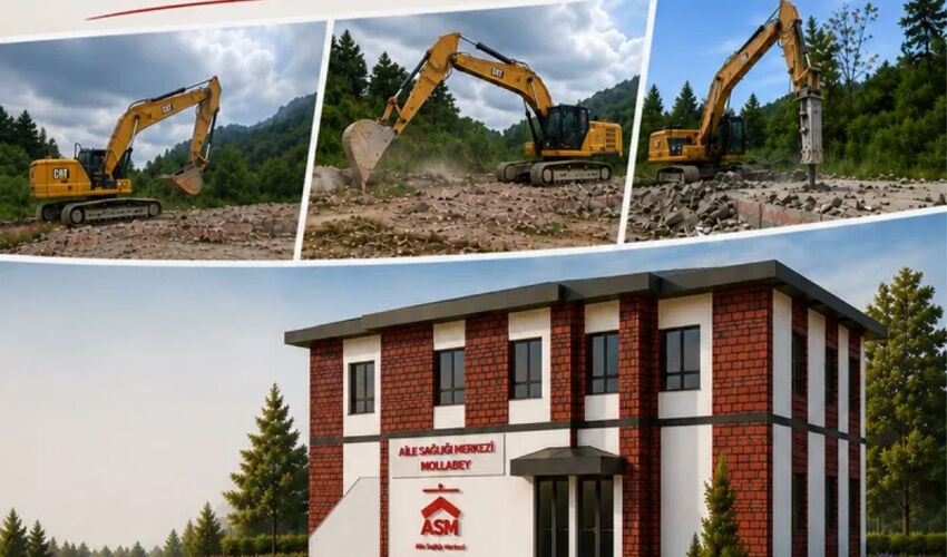 Mollabey'de yeni sağlık tesisi için inşaat çalışmaları başladı